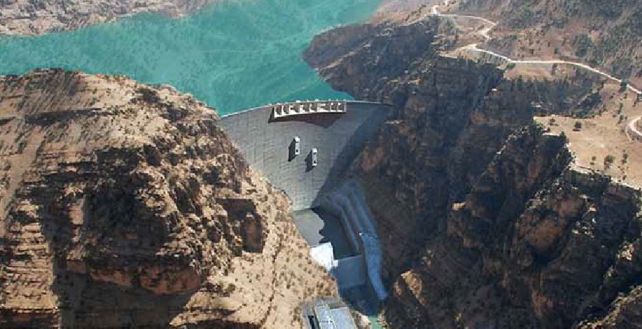 Khersan 3 reservoir dam