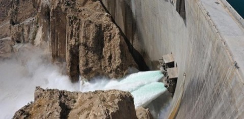 Karun-4 Reservoir concrete dam